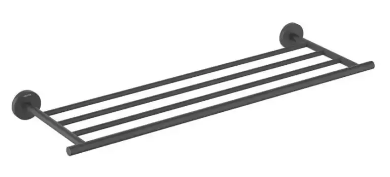 Полка для полотенец «Акватек» Оберон AQ4222MB на стену чёрная матовая