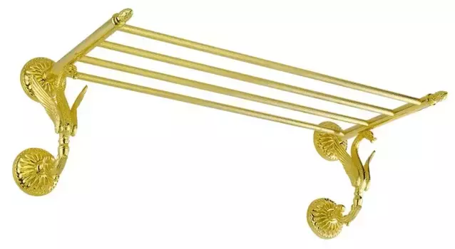 Полка для полотенец «Migliore» Luxor 26127 на стену золото