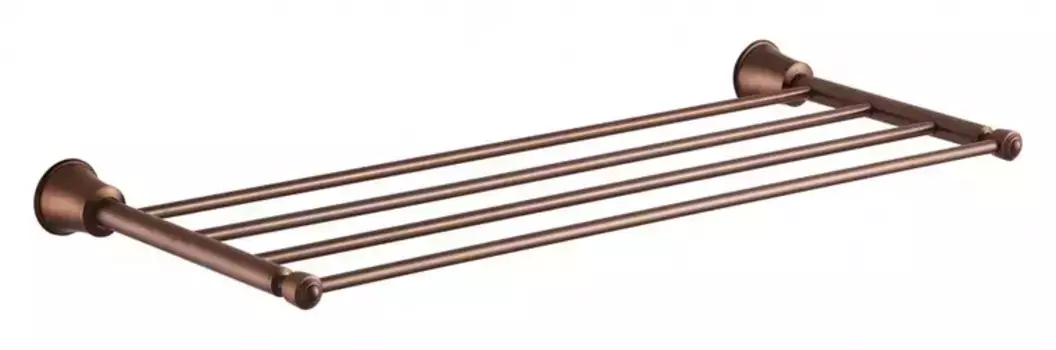 Полка для полотенец «Swedbe» Terracotta Art 2539 на стену тёмная бронза