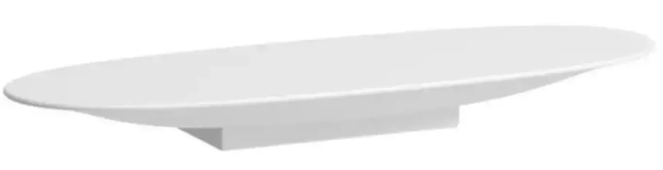 Полка к зеркалу «Laufen» New classic 8778510000001 на стену белая