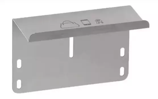 Полка «Mediclinics» RPR2700CS на стену для диспенсера для туалетной бумаги 180x123x84 мм матовый хром