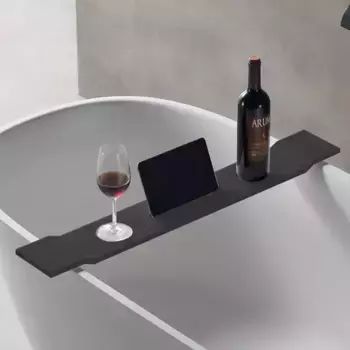 Полка на ванну «Abber» Stein AS1601MB на ванну чёрная матовая