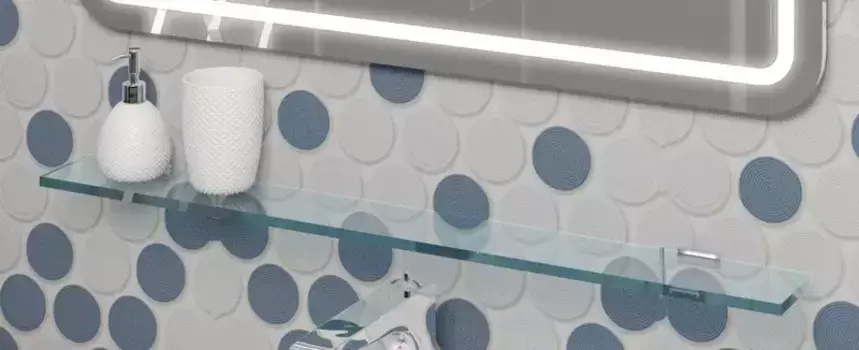 Полка «Opadiris» Элеганс 80 прозрачная