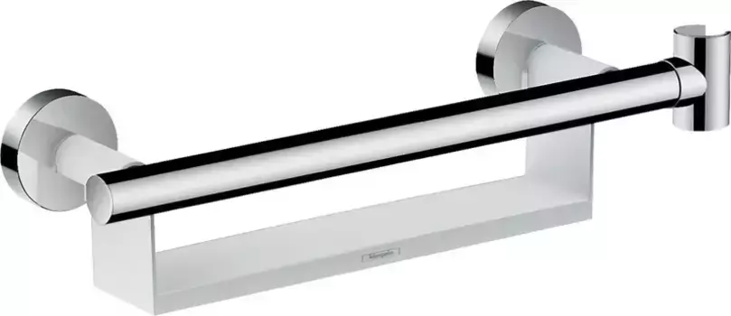 Полка-поручень «Hansgrohe» Unica Comfort 26328400 на стену хром/белая