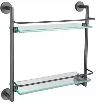 Полка в ванну «Allen Brau» Priority 6.31015-MG на стену брашированный графит