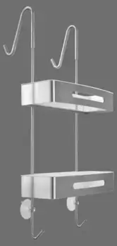 Полка в ванну «Art&Max» AM-T-2702B-S на стену матовый хром/белая