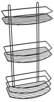 Полка в ванну «Fixsen» FX-720B-3 на стену чёрная