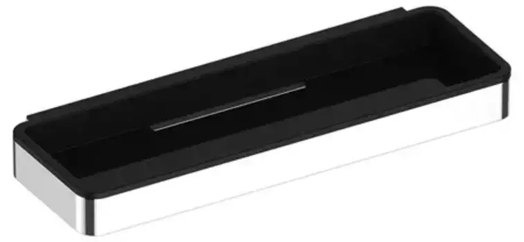 Полка в ванну «Keuco» Plan 14958010037 на стену хром/чёрная