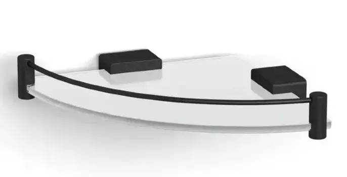 Полка в ванну «Langberger» Black Edition 11351F-BP на стену чёрная