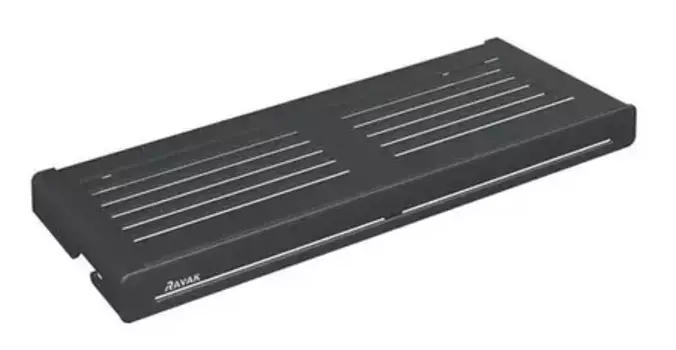 Полка в ванну «Ravak» Slim S X07P649 на стену чёрная