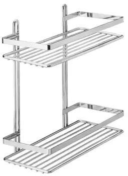 Полка в ванну «Tekno-tel» ES067 на стену хром