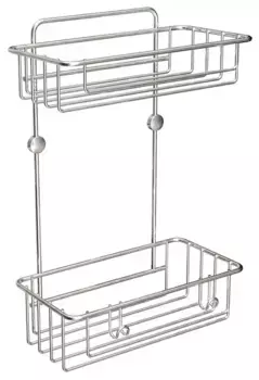 Полка в ванну «Tekno-tel» ES095SSM на стену нержавеющая сталь матовая