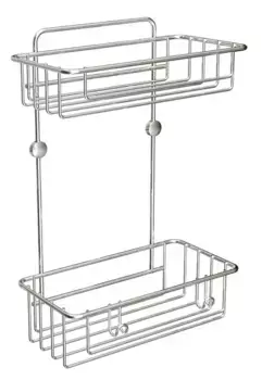 Полка в ванну «Tekno-tel» ES095SSS на стену нержавеющая сталь глянцевая