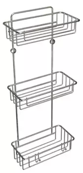 Полка в ванну «Tekno-tel» ES096SSM на стену нержавеющая сталь матовая