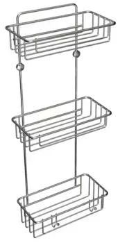 Полка в ванну «Tekno-tel» ES096SSS на стену нержавеющая сталь глянцевая