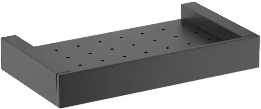 Полка в ванну «Timo» Petruma 15222/03 на стену чёрная матовая