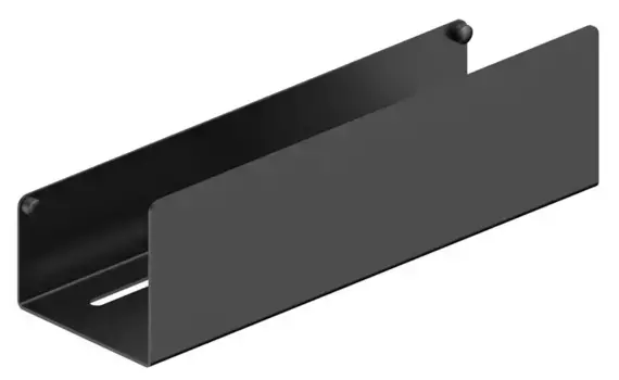 Полка в ванну «WasserKRAFT» K-7215 на стену чёрная матовая