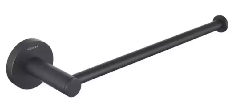 Полотенцедержатель «Акватек» Европа AQ4119MB на стену чёрный матовый