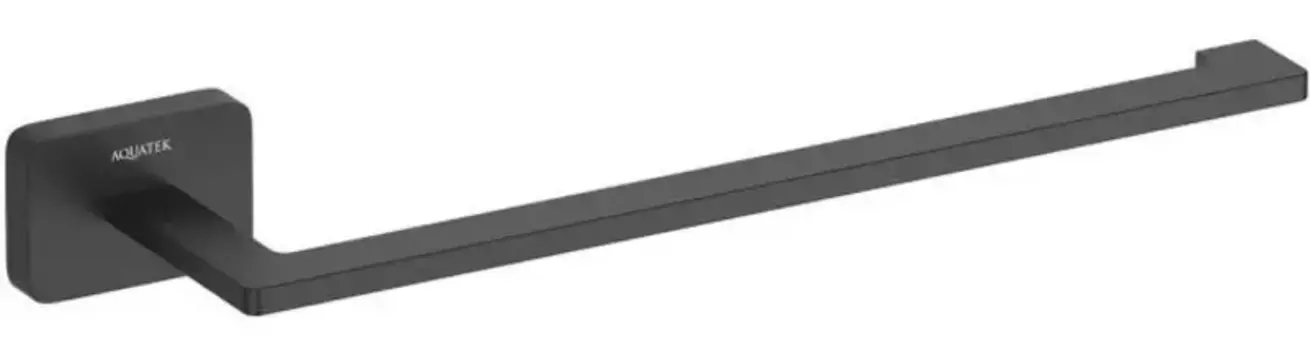 Полотенцедержатель «Акватек» Либра AQ4319MB на стену чёрный матовый