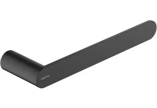 Полотенцедержатель «Акватек» Лира AQ4419MB на стену чёрный матовый