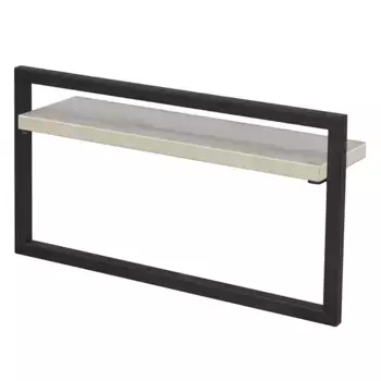 Полотенцедержатель «Aquaton» Лофт Урбан на стену дуб орегон/чёрный матовый