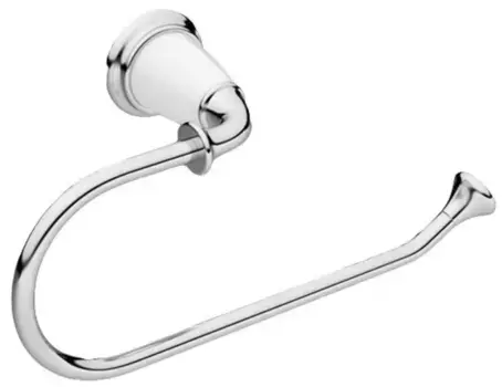 Полотенцедержатель «Art&Max» Bianchi AM-E-2606-Cr на стену хром/белый