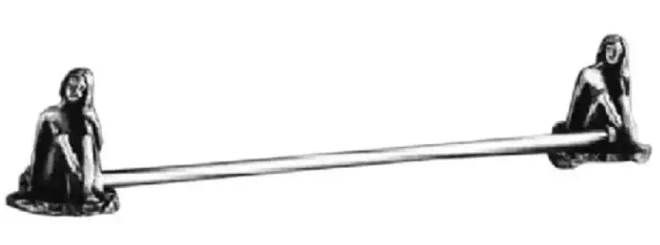 Полотенцедержатель «Art&Max» Juno AM-0717-T на стену серебро