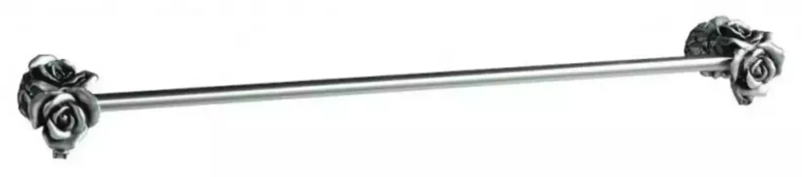 Полотенцедержатель «Art&Max» Rose AM-B-0917-T на стену серебро