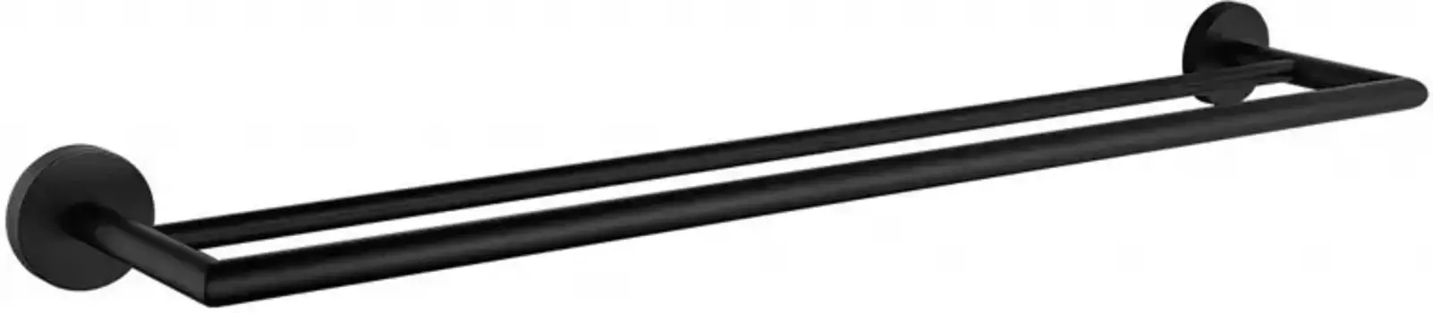 Полотенцедержатель двойной «Allen Brau» Priority 6.31012-31 на стену чёрный матовый