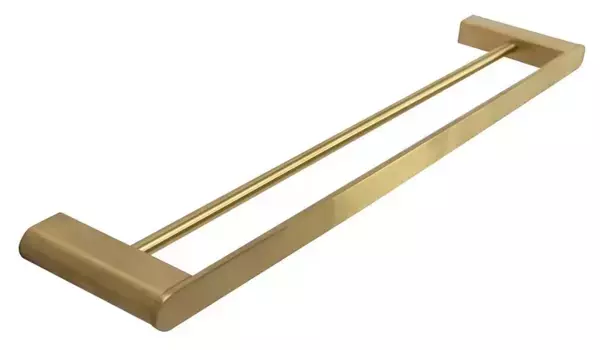 Полотенцедержатель двойной «Cezares» STYLUS-THD-60-BORO на стену брашированное золото
