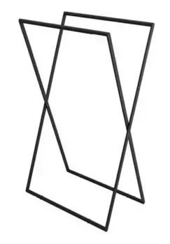 Полотенцедержатель двойной «Excellent» Kros DOEX.1800BL напольный чёрный матовый