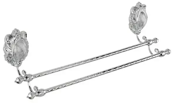 Полотенцедержатель двойной «Migliore» Cleopatra 16672 на стену хром