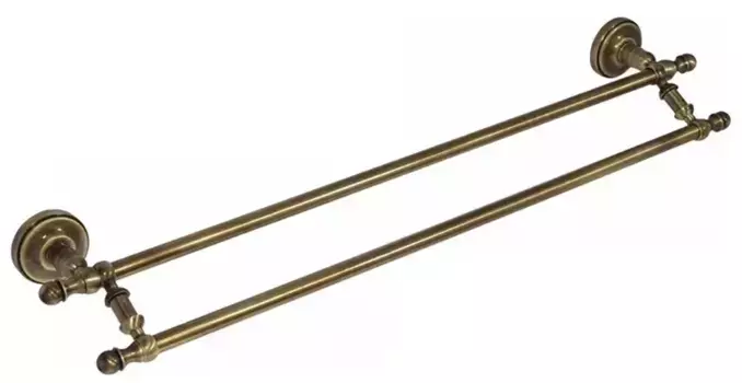 Полотенцедержатель двойной «Migliore» Mirella 17185 на стену бронза
