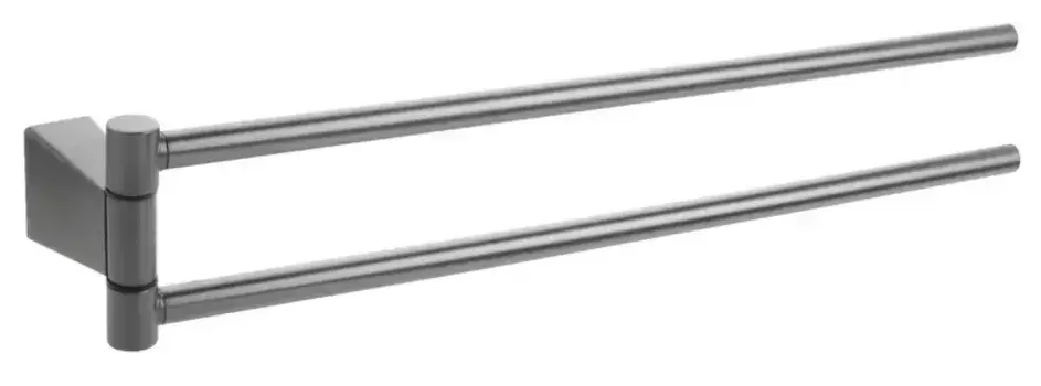 Полотенцедержатель двойной поворотный «Fixsen» Trend Graphite FX-98002A на стену графит-сатин