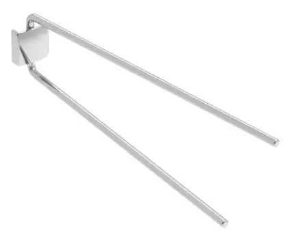 Полотенцедержатель двойной поворотный «Koin» Nice NI700 на стену хром