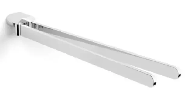 Полотенцедержатель двойной поворотный «Langberger» Lugano 24008A на стену хром