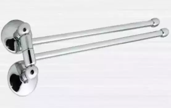 Полотенцедержатель двойной поворотный «Rainbowl» Otel 2572 на стену хром