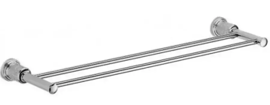 Полотенцедержатель двойной «Schein» Carving 7065040 на стену хром