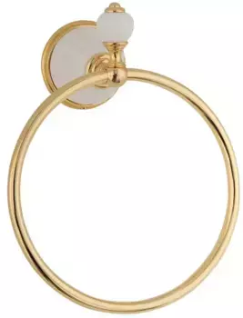 Полотенцедержатель «Migliore» Olivia 17460 на стену золото/белый