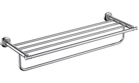 Полотенцедержатель с полкой «Акватек» Классик AQ4515CR на стену хром