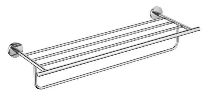 Полотенцедержатель с полкой «Акватек» Оберон AQ4215CR на стену хром