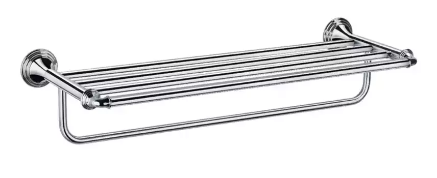 Полотенцедержатель с полкой «Fixsen» Best FX-71615 на стену хром