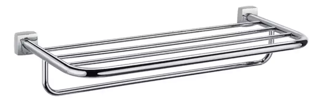 Полотенцедержатель с полкой «Fixsen» Kvadro FX-61315 на стену хром