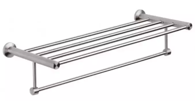 Полотенцедержатель с полкой «Remer» Minimal Inox MI70INOXCR на стену матовый хром