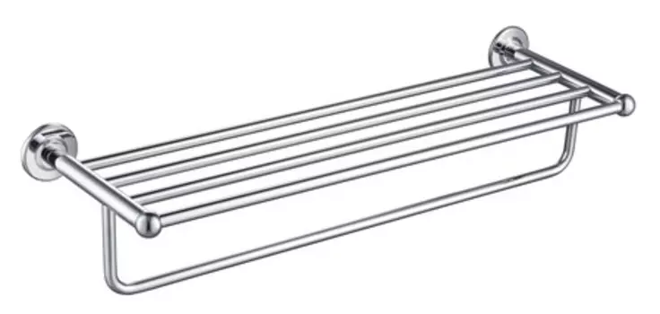 Полотенцедержатель с полкой «Timo» Nelson 150058 на стену хром