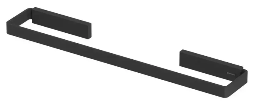 Полотенцедержатель «Whitecross» Cubo CU2450BL на стену чёрный матовый