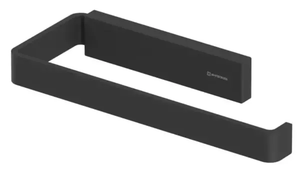 Полотенцедержатель «Whitecross» Cubo CU2456BL на стену чёрный матовый