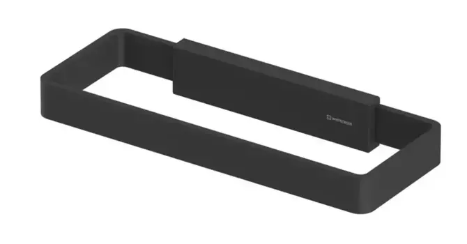 Полотенцедержатель «Whitecross» Cubo CU2458BL на стену чёрный матовый