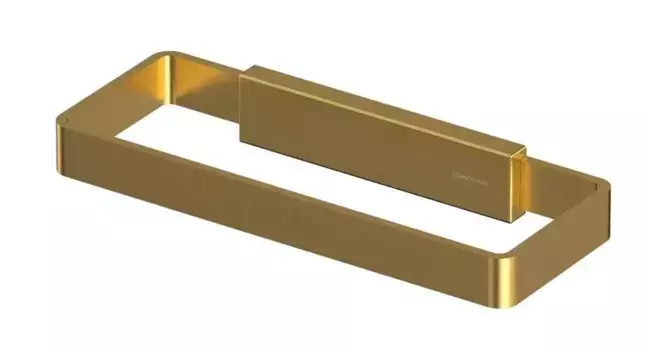 Полотенцедержатель «Whitecross» Cubo CU2458GLB на стену брашированное золото