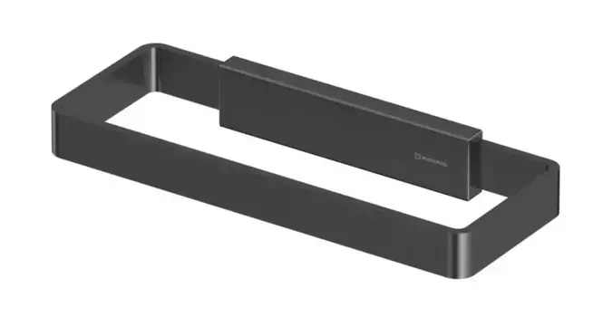 Полотенцедержатель «Whitecross» Cubo CU2458GM на стену оружейная сталь